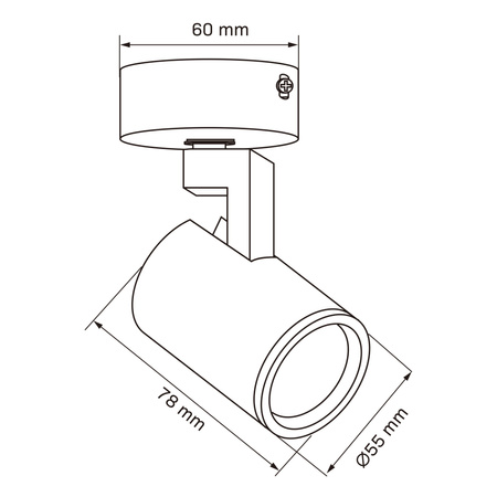 GU10 Schwarz LYNX Sanico Goldlux Wand- und Deckenstrahler Leuchte