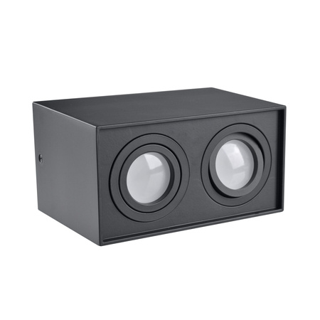 Deckenanbauleuchte Hadar Q2 2xGU10 beweglich rechteckig schwarz