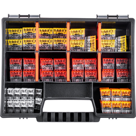 Schnellverbinder WAGO Installationsverbinder Set à 100 Stück - 20x2273-202 2X2,5MM + 30x203 3X2,5MM + 30x204 4X2,5MM + 20x205 5X2,5M
