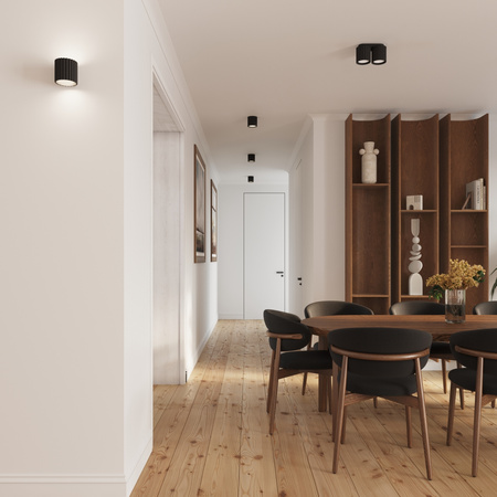 Aufputzmontage 2x GU10 Aluminium Schwarz Aura Deep Space SL.1785 Sollux