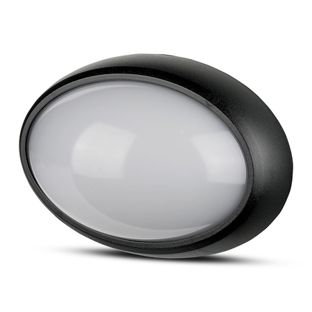 LED Deckenaufbauleuchten Deckenleuchte 12W 3000K 840lm IP54 Oval Schwarz VT-8010 V-TAC