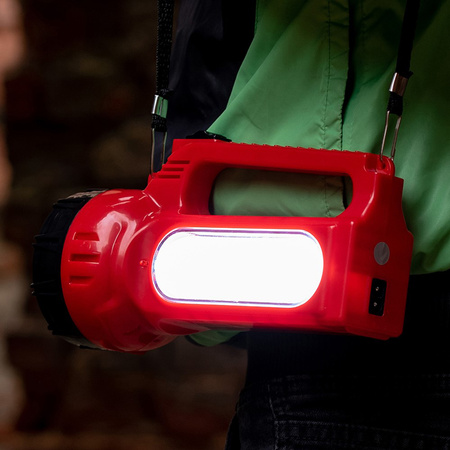 Wiederaufladbare 2-in-1-Taschenlampe 400 lm Seitenlicht und Solaraufladung VA0123 VAYOX