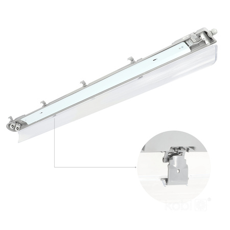 LED G13 IP65 grau Hermetische Leuchte Hermic Kobi