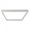 Aufputz-Klemmrahmen für LED-Paneele 60x60 Aluminium 58mm Weiß Ecolight