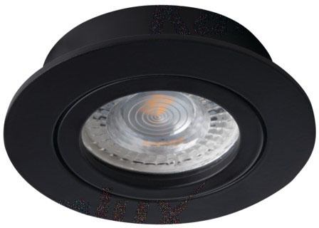 Halogen-Deckeneinbauleuchte DALLA MR16 Gx5,3 schwarz Kanlux