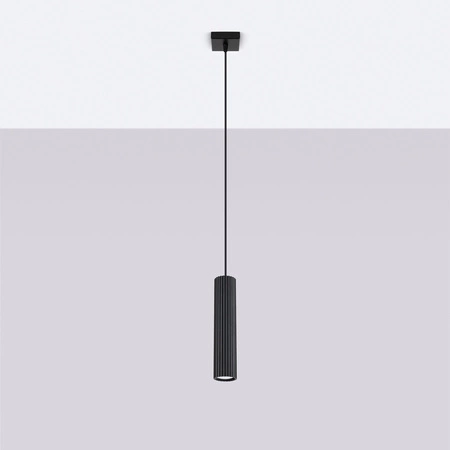 Hängelampe Tuba Spot GU10 Schwarz Carbon Deep Space SL.1573 Sollux