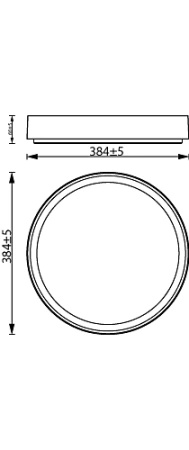 LED Plafond Deckenleuchte 24W 2800lm 4000K SceneSwitch Schwarz|Gold Hanno Philips