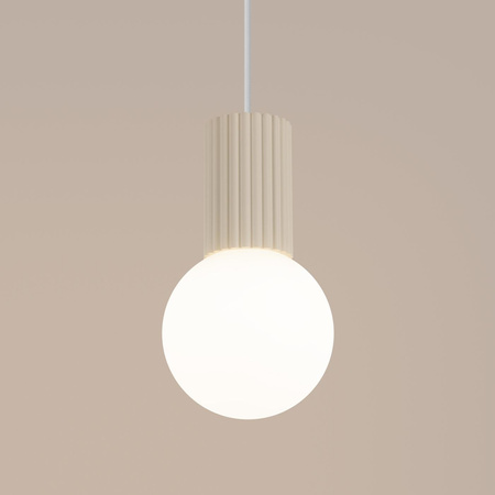 Hängelampe Hängend G9 Rund Beige Modern Matt Halo Sollux