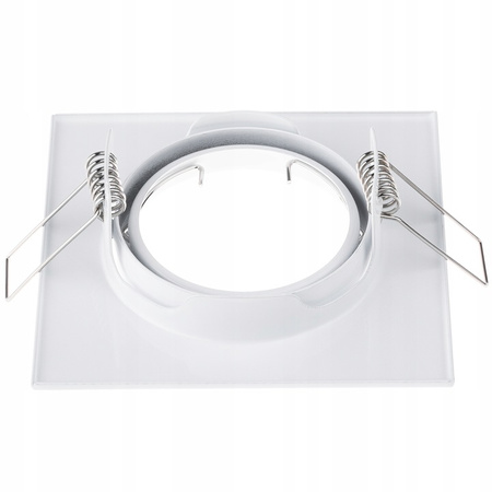 Einbaustrahler GU10, MR16 Einbauspot HALOGEN Quadrat beweglich Weiße Blech PICTOR LUMILED