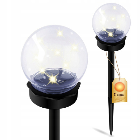 Solar-Garten-LED-Lampe zum Einstecken dekorativ IP44 3000K Kugel GLORIS LUMILED