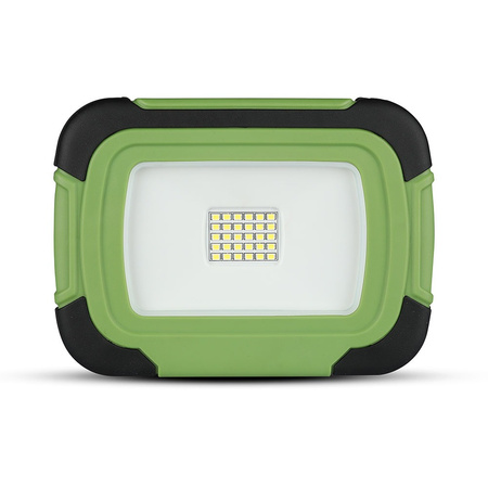 LED Fluter 20W 1400lm 6400K IP44 Grün+Schwarz USB wiederaufladbar mit SOS-Funktion Samsung Chip VT-20-R V-TAC