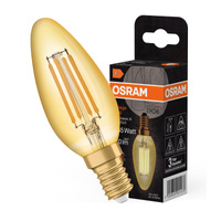 LED Lampen E14 B35 4W = 35W 410lm 2400K Warm 300° Glühfaden OSRAM Vintage Dekorativ