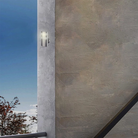 Gartenlampe Wandlampe MALTA LED 2,4W Schlichtes Chrom Volteno