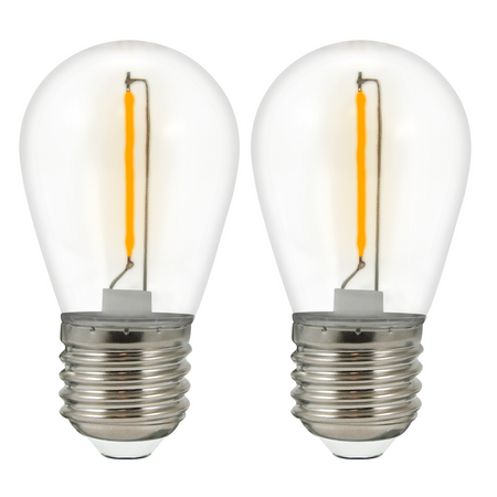 LED Lampen E27 FILAMENT 0,3W für PARTY GOLDLUX Girland (Polux) KIT OF 2 Pcs.