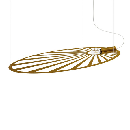 LED-Hänge-Deckenleuchte LEHDET E27 110cm Gold SOLLUX