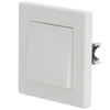 Schalter Schalter Single Cross Single Pole Flush Mount Asfora IP20 Weiß
