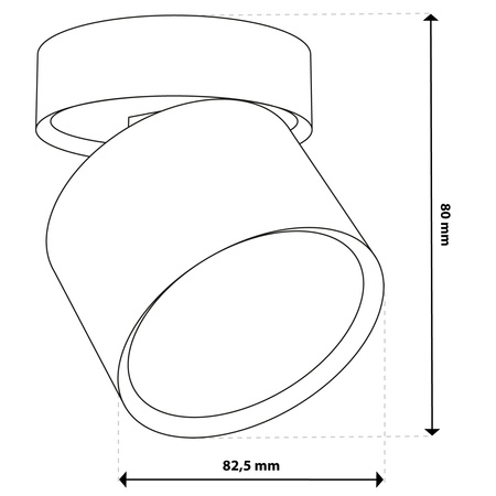 HALOGEN Anbauleuchte NUBIO Tuba Gx53 LED Spot Wandleuchte Cylinder LUMILED