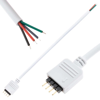 Stecker für RGB-LED-Streifen GOLDPIN 4PIN mit 10-mm-Kabel