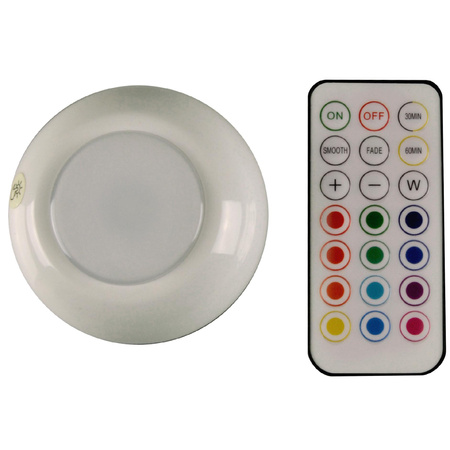 LED 15lm mit Fernbedienung für Batterien Selbstklebend Weiß GOLDLUX (Polux)