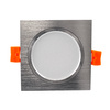 Quadratische Einbauleuchte VENUS LED silber 7W 570lm warm 3000K GOLDLUX (Polux)