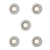 5x LED GU10 Einbauleuchte Fixed Aluminum Rund Nickel Peridot Philips