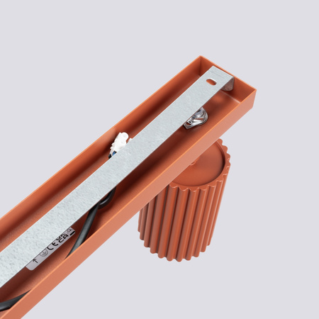 Tuba Spot Reflektor Deckenleuchte 4x GU10 Ocker Rot Carbon Deep Space SL.1641 Sollux