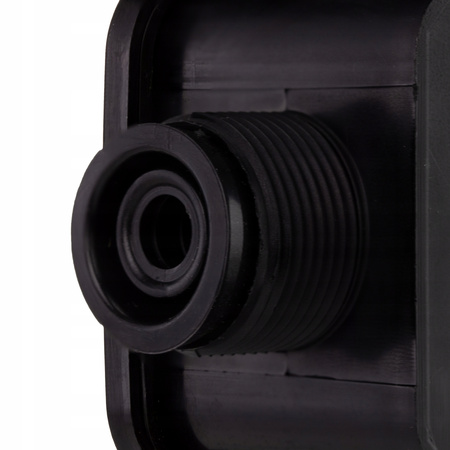 Aufputzmontierter hermetischer Installationskasten PG16 75 x 75 x 33 mm Splitter mit Drosseln Schwarz PAWBOL