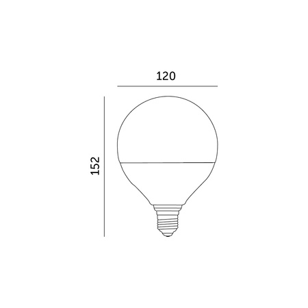 LED-Lampe E27 Sphere 24W 2600lm 3000K Warm 270° Kobi