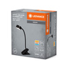 LED-Schreibtischlampe Clip Einstellbar 4.8W 221lm CCT Dimmbar Schwarz Büro Linie Ledvance