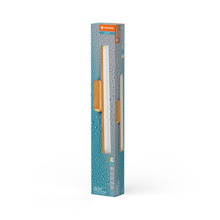 Badezimmerlampe LED Wandlampe über Spiegel Dimmbar 10W 950lm CCT Braun IP44 60cm Obris Ledvance