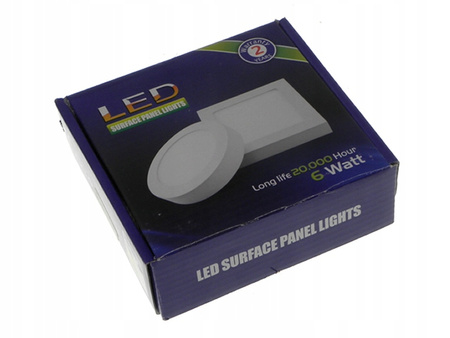 LED-Panel-Deckenleuchte 6W 480lm 4000K neutralweiß Anbauleuchte Quadratisch Weiß Proma Masterled