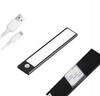 LED-Unterschrankleuchte Möbelleiste 1W 4500K 20cm mit Bewegungsmelder Schwarz