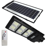 LED-Solar-Straßenleuchte schwarz 270W 6000K kalt IP65 Bewegungs- und Dämmerungssensor + Fernbedienung