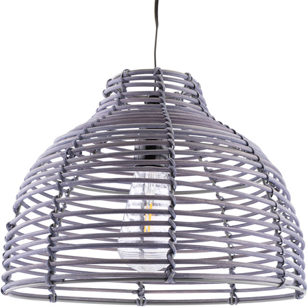 Solar-LED-Lampe, Hängelampe IP44 3000K Rattan VEXA LUMILED