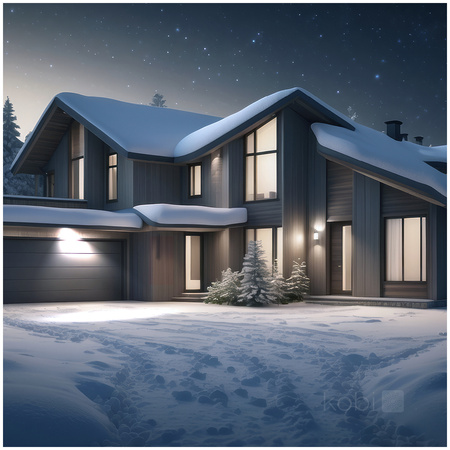 LED-Flutlicht 30W 2400lm 6000K IP65 Schwarz LED2B KOBI MH