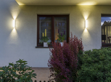 Gartenleuchte für den Außenbereich Wandleuchte LED Zinn M1401 W 700lm 4000 K neutral Su-Ma