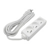 Netzverlängerungskabel Stecker - 3x geerdete Steckdose Steckdosenleiste 3m 3x1.5mm 16A Weiß