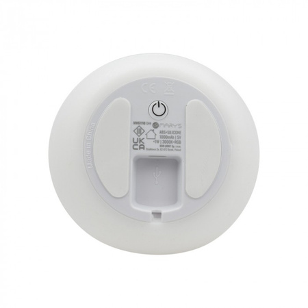 Kinder-LED-Nachtlicht 1W 3000K Warm + Multicolour RGB Wiederaufladbar 1000mAh Weiß MIKOLAJ MARY'S