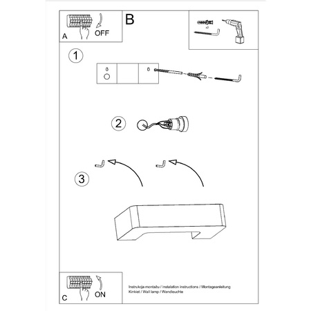LED-Wandleuchte MAGNET E27 Wandleuchte Bridge Keramik weiß SOLLUX