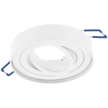 Einbaustrahler GU10, Einbauspot HALOGEN 20mm Runde Tube beweglich Weiß MIDI LUMILED