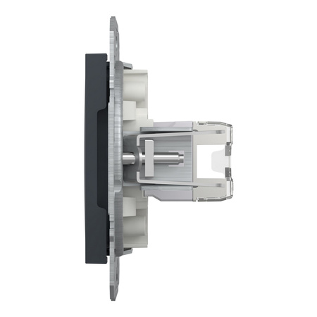 RJ45 Cat. 5e UTP Computerbuchse ohne Rahmen Anthrazit SCHNEIDER ASFORA