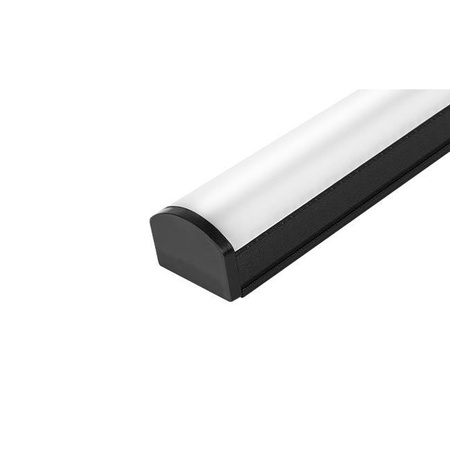 Wandlampe LED Wandlampe 12W 1400lm 4000K 120° Schwarz 90cm Lira Masterled