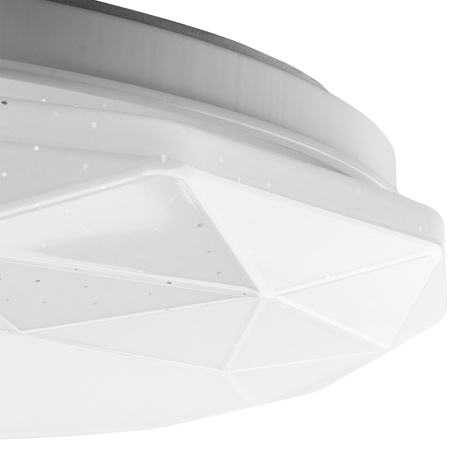 LED Plafond Aufbaumontage 18W IP44 Rund GLORY 2 Diamant 33cm LUMILED