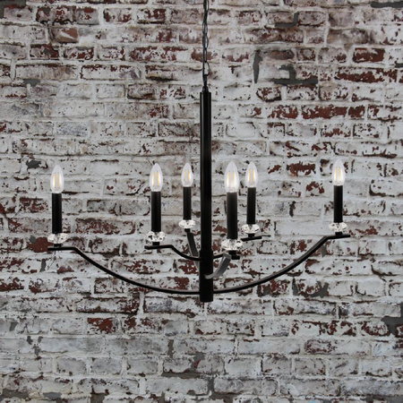 HIMS Kronleuchter Hänge-Deckenleuchte 6xE14 120cm - GOLDLUX (Polux)