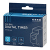 Zeitschaltuhr Ein/Aus Schalter LCD 16 Programme 2 DIN-Module ORNO