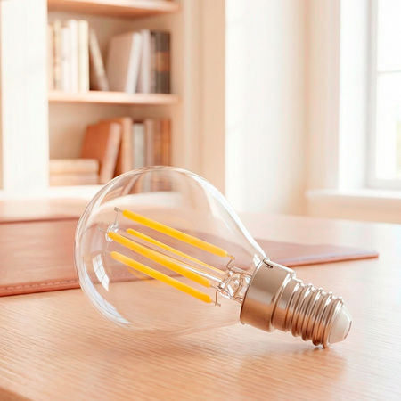 LED-Lampe E14 Kugel P45 2,2W 470lm = 40W 2700K warmweiß 360° Filament Energieklasse A LUMILED