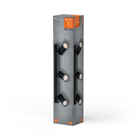 LED-Wandleuchte Spot 3-Punkt dimmbar 10.2W GU10 Schwarz LEDVANCE