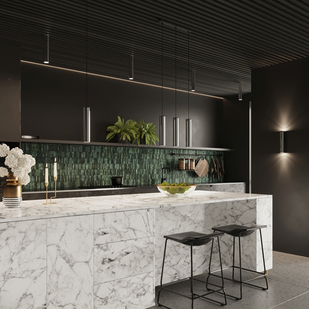 LAGOS 1 GU10 Chrom Modern SOLLUX Pendelleuchte für die Decke