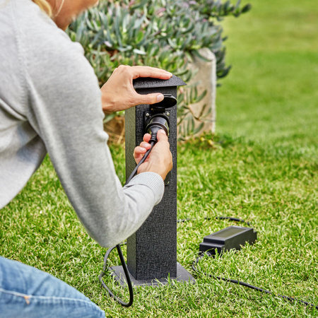 Basisset PEDESTAL GardenLink-Leuchten 3x6W 12V 2700K IP44 Anthrazit PHILIPS