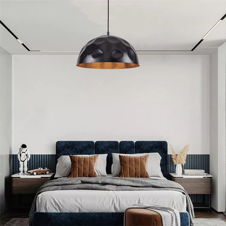 HEMISPHERE 6777 Nowodvorski Schwarz und Gold E27 Stahl Pendelleuchte ?34 cm Modern